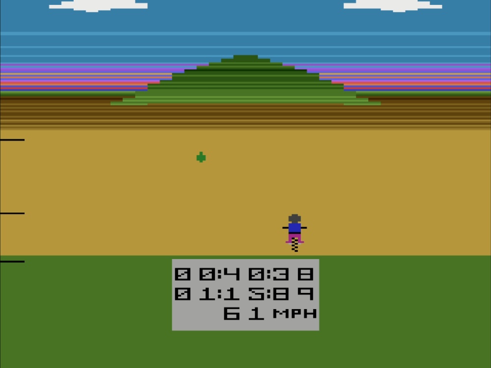 Gameplay of Motorcross Racer for Atari 2600